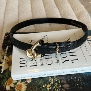 1980s Selena's Collection belt Size 4/6 black snakeskin Classic Belt